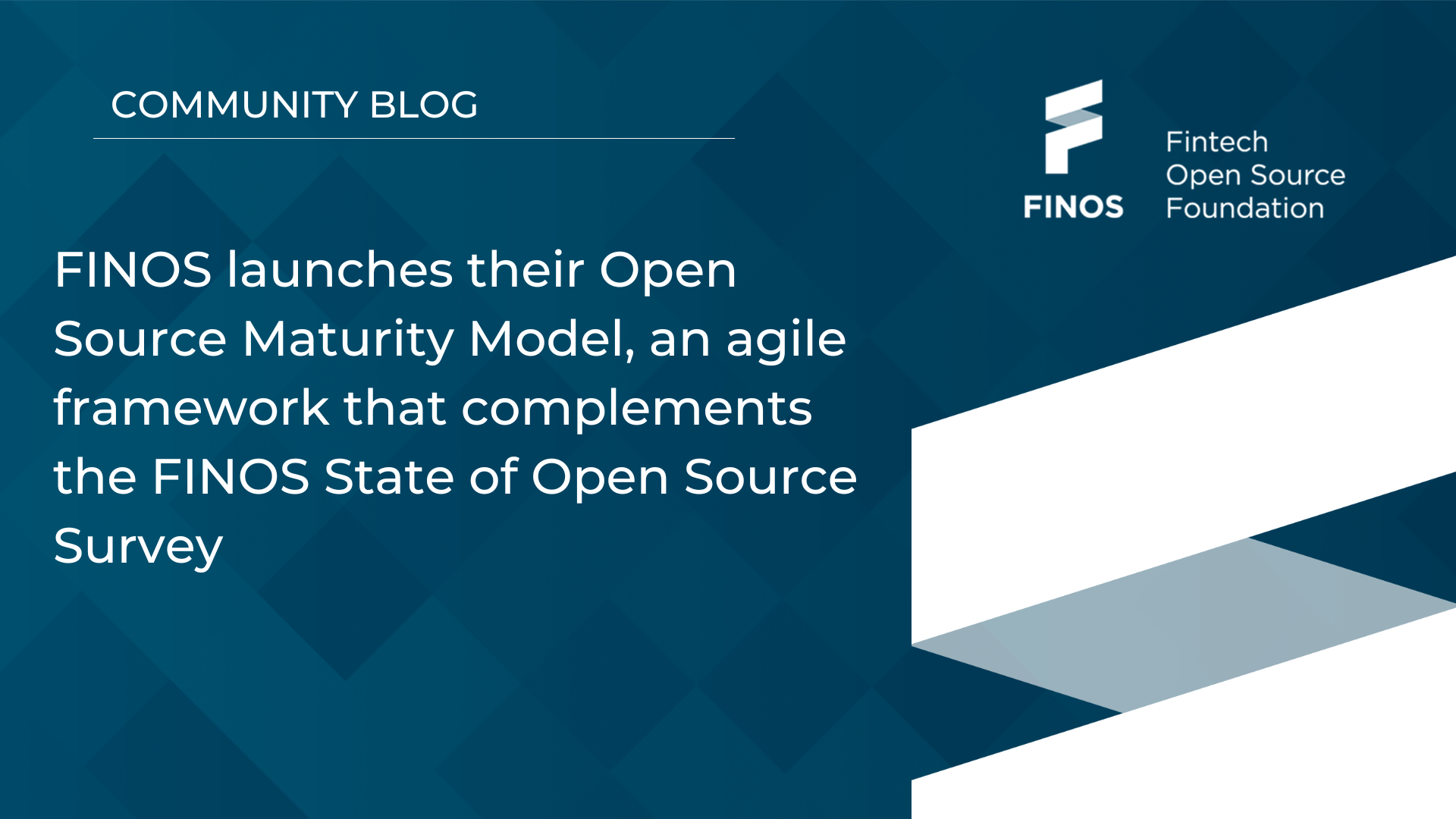 Finos Resource Center Open Source Maturity Model Launch James